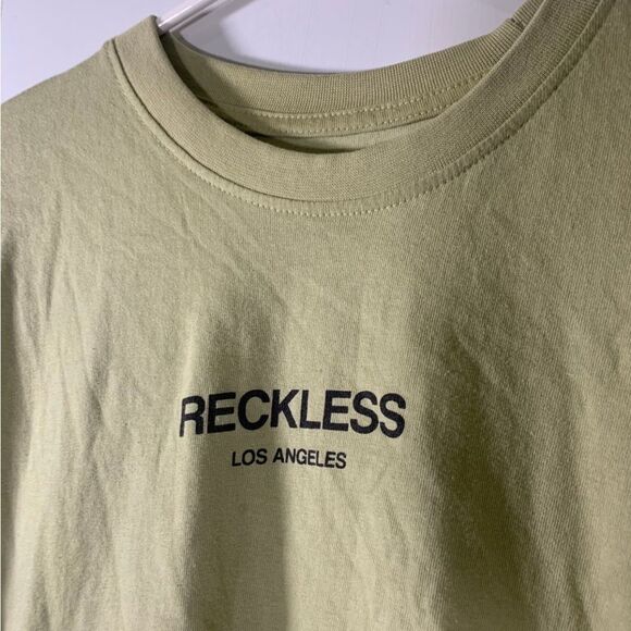 Young & Reckless Large‎ Green T Shirt - Picture 2 of 3